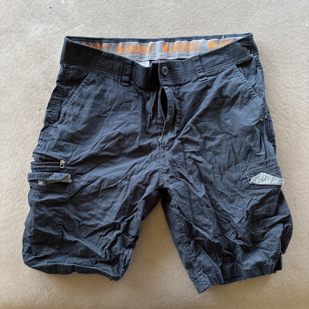 Wearfirst Size 36 Black Cargo Shorts